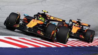 Lando Norris and Oscar Piastri racing for McLaren