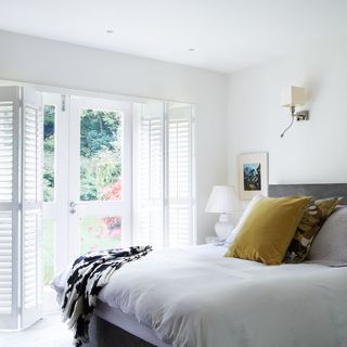 bedroom with french doors