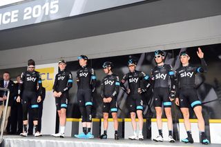 Team Sky before stage one of the 2015 Paris-Nice