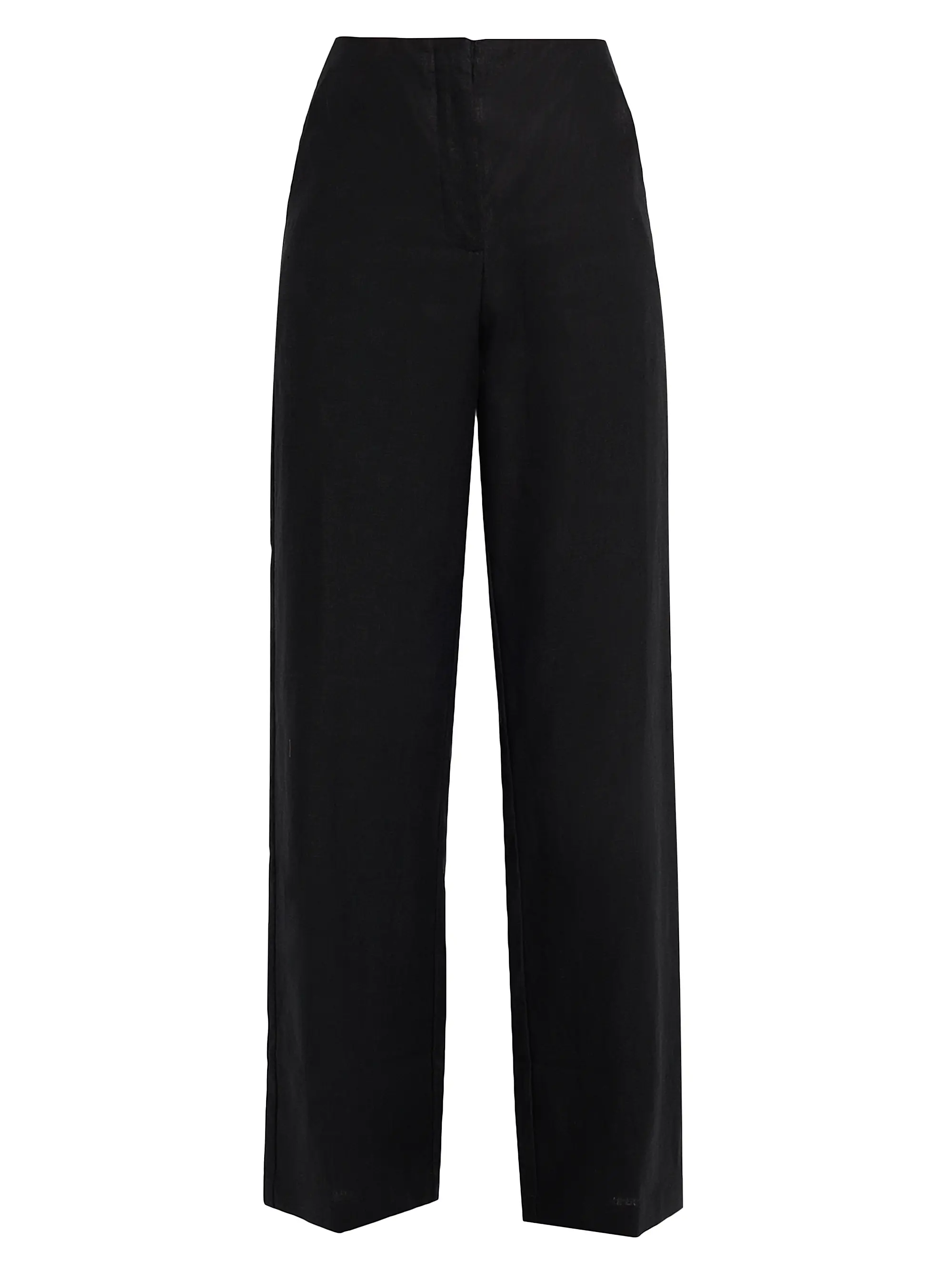 Sanne Cotton High-Rise Wide-Leg Pants