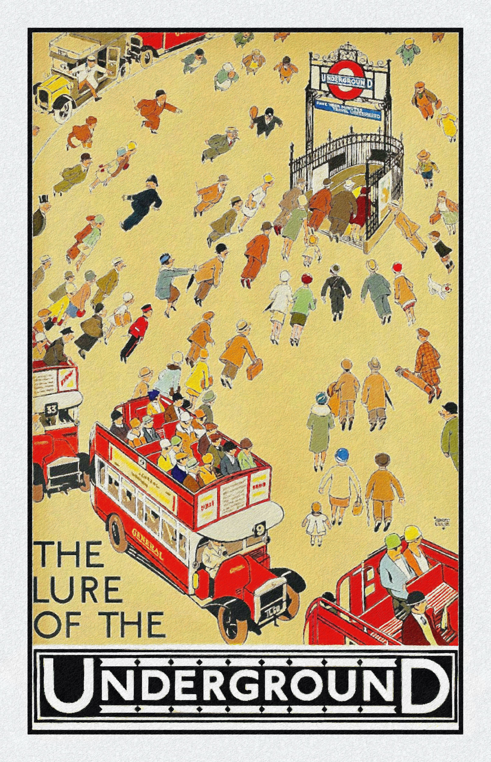 The Lure Of The Underground by Alfred Leete, 1927.