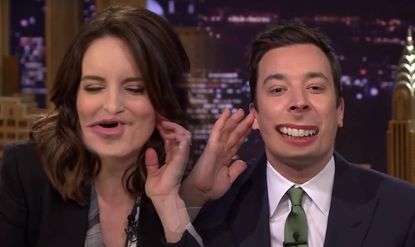 Jimmy Fallon switches mouths with Tina Fey on The Tonight Show, and it's terrifying