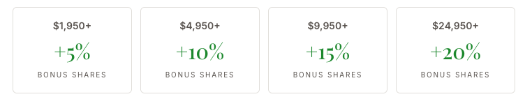 Bonus Share Structure