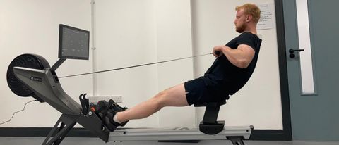 Aviron rower being tested by Live Science team