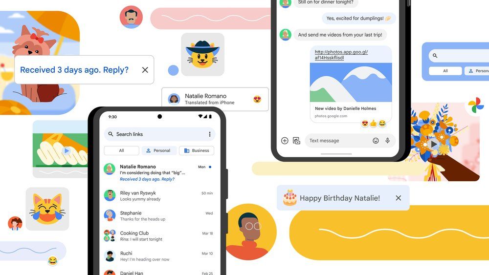 Google Messages illustration from Google