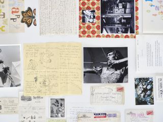 correspondence on a board at Eames