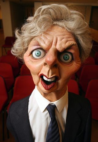 Spitting Image puppet of former Prime Minister Margaret Thatcher