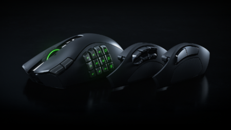 Razer Naga V3 Pro on a black background