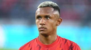WASHINGTON, DC - JULY 19: Marquinhos of Arsenal during the MLS All-Star Game between Arsenal FC and MLS All-Stars at Audi Field on July 19, 2023 in Washington, DC. (Photo by Stuart MacFarlane/Arsenal FC via Getty Images)
