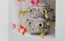 tulips in a tulipiere