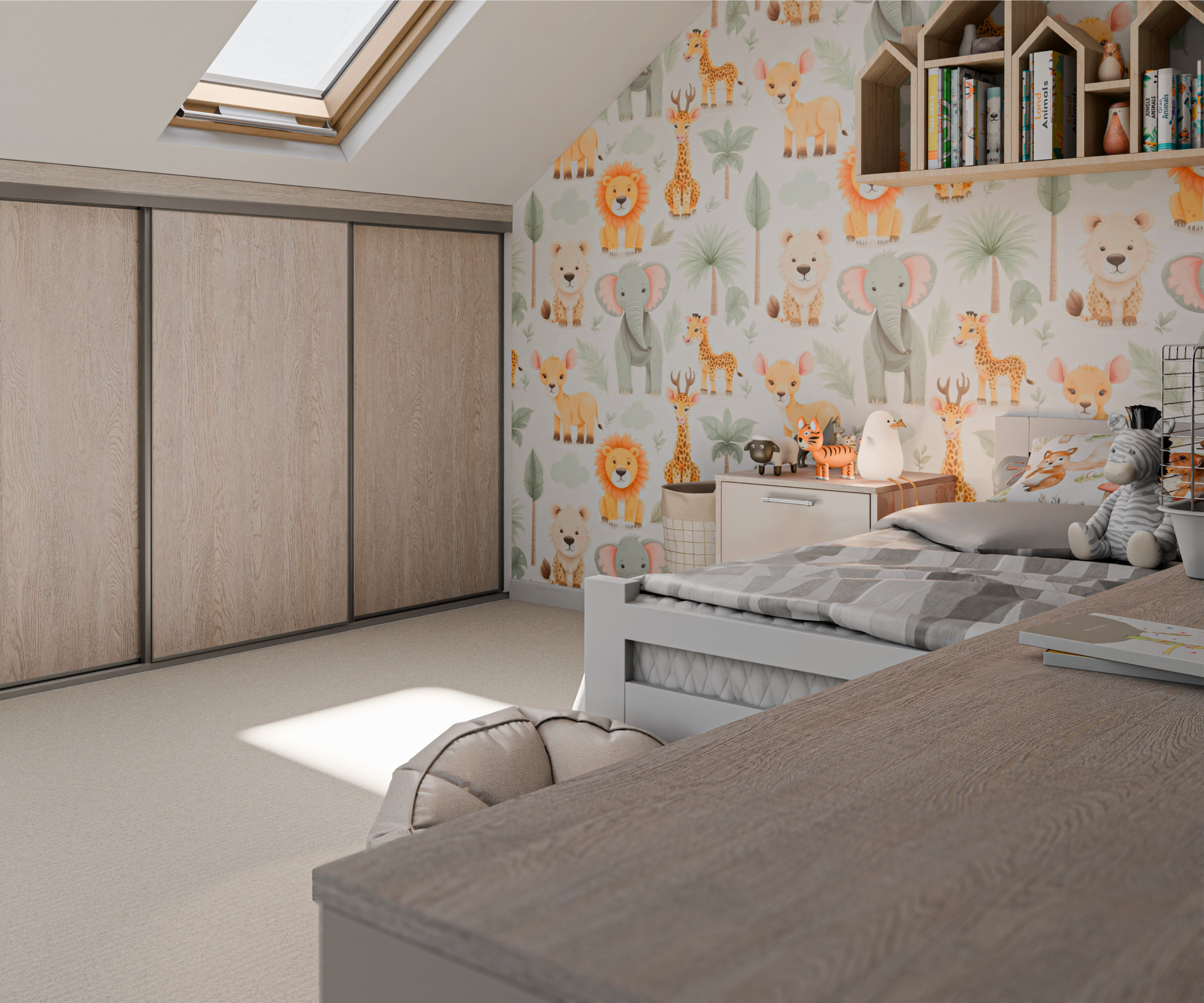 child&#039;s loft conversion bedroom