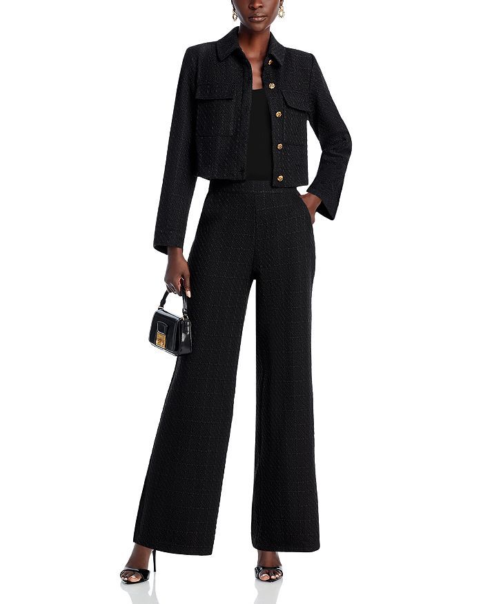 Black tweed pants