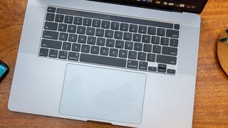 Apple MacBook Pro touchpad and Touch Bar and keyboard