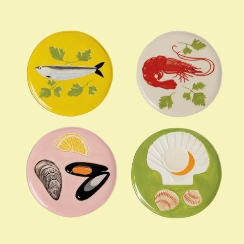 &amp;amp;Klevering, De La Mer Plate Set of Four