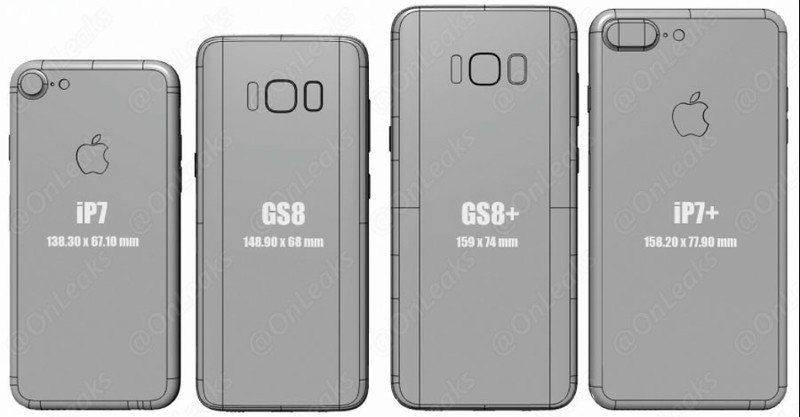Galaxy S8 vs iPhone 7