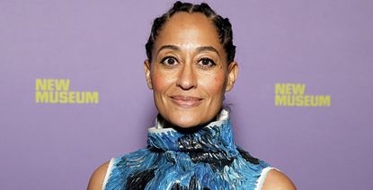 tracee ellis ross on a step and repeat to illustrate her latest high low outfit