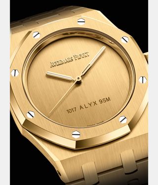 Audemars Piguet and 1017 ALYX 9SM Royal Oak gold watch