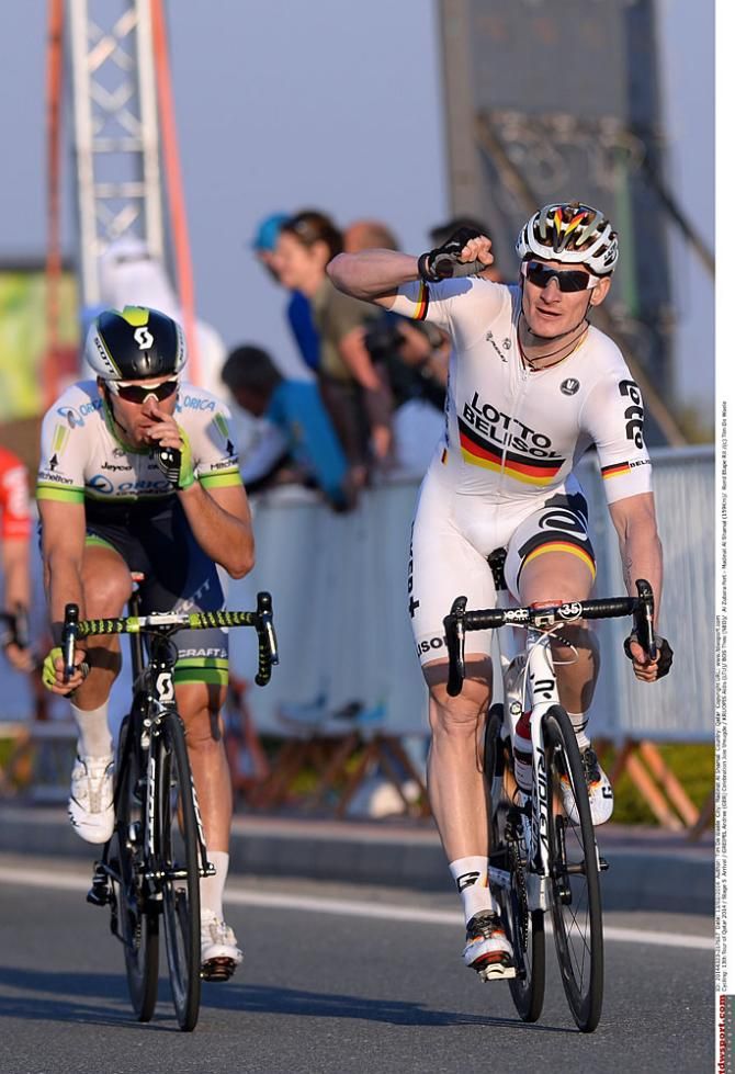 Andre Greipel wins stage 5 in Qatar