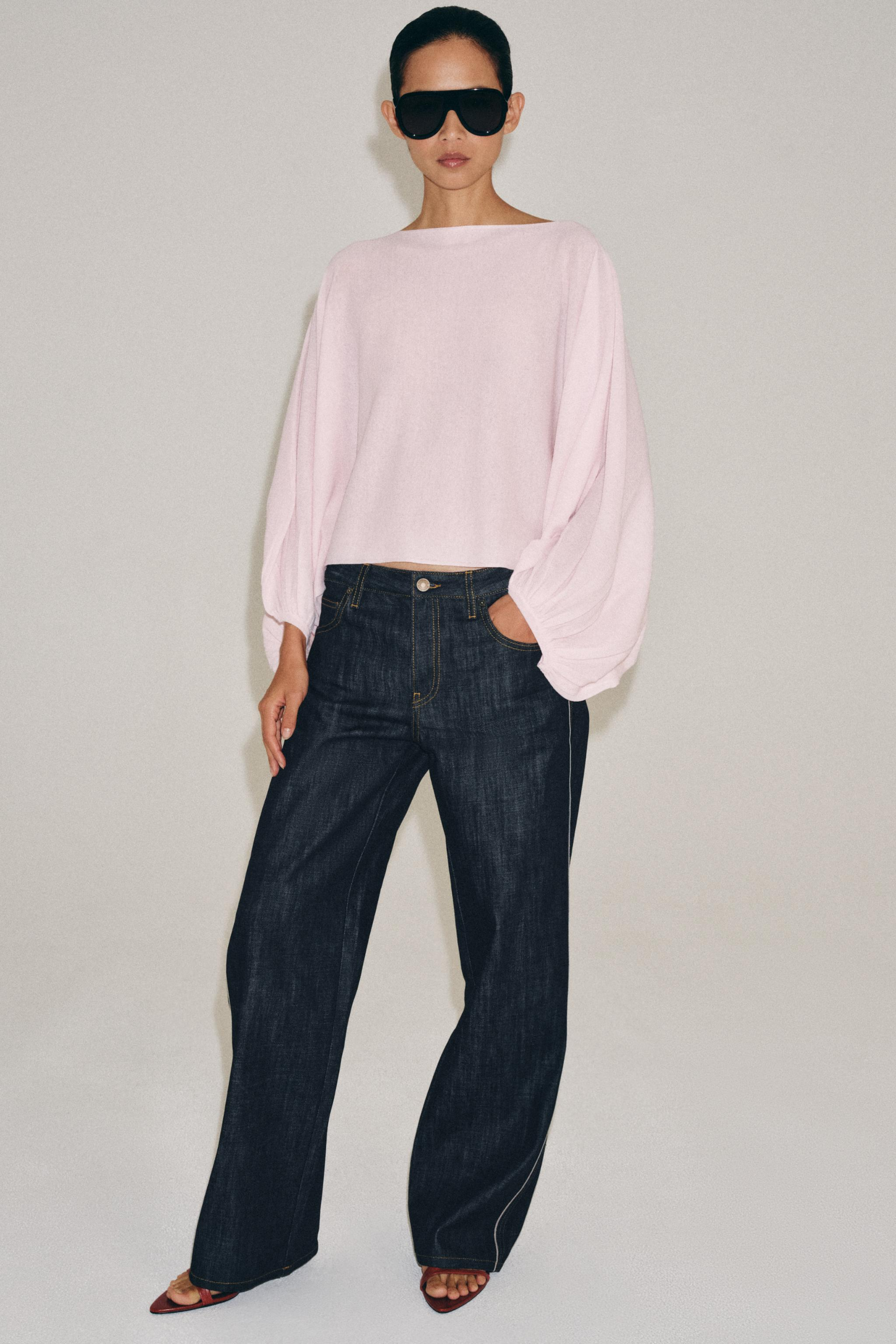 ZARA, Voluminous Sleeve Jumper