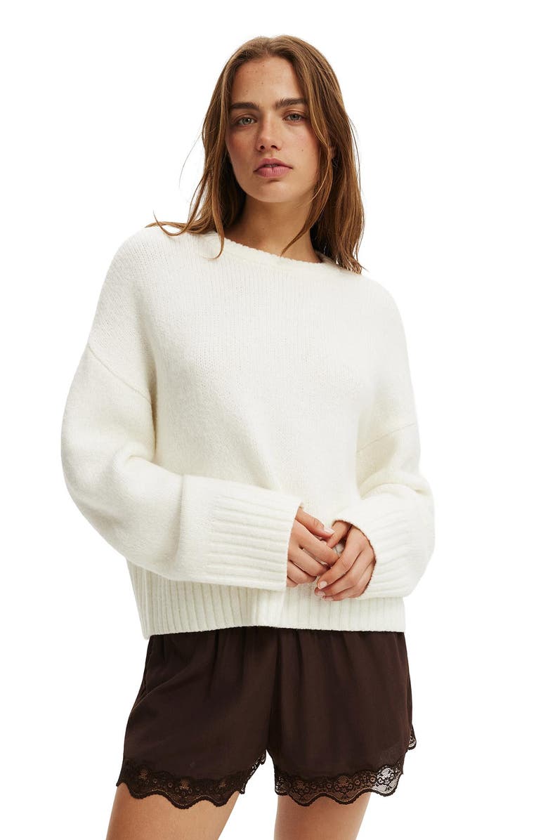 Women's Cotton Crew Neck Sweater