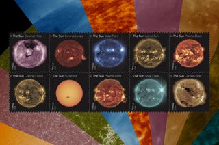 The U.S. Postal Service has released "Sun Science," a set of 10 postage stamps featuring imagery from NASA's Solar Dynamics Observatory (SDO) of our nearest star.