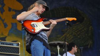 Sonny Landreth performs on day six of New Orleans Jazz & Heritage Festival on May 1, 2010 in New Orleans, Louisiana.