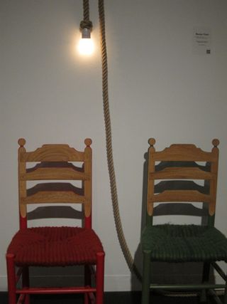 'Roosje Chairs' by Christien Meindertsma from her Oak Inside series, at Priveekollektie, Netherlands