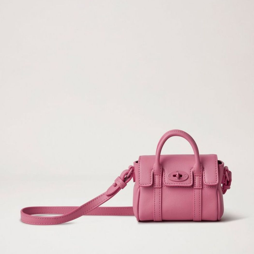 Mulberry Micro Bayswater Geranium Pink Micro Classic Grain