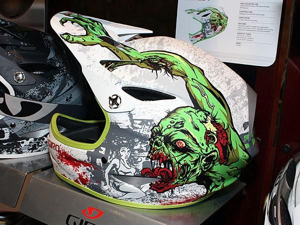 The zombie on Giro's workhorse Remedy helmet had better hope the rider manages to keep the visor intact&hellip;
