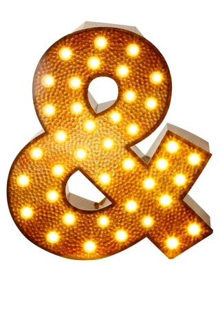 Party Illuminations Ampersand light, £30, Talking Tables
