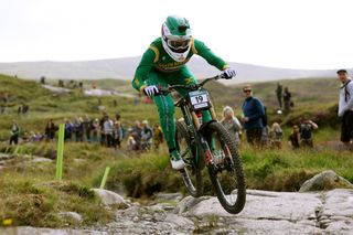 2023 MTB World Championships: Greg Minnaar in action