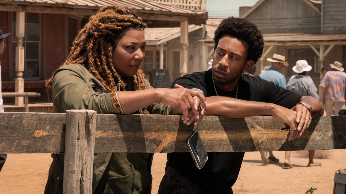 Queen Latifah and Ludacris as Brenda and Reggie in End of the Road