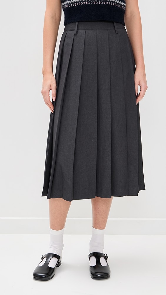 Dunst Pleats Long Skirt