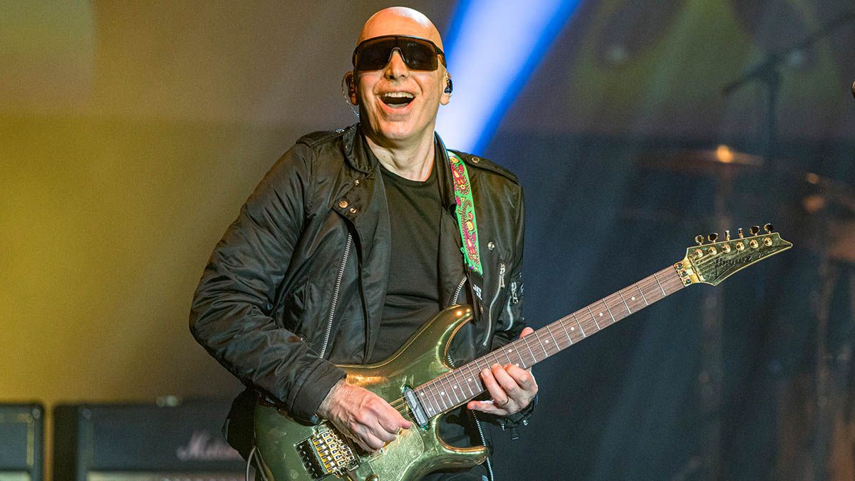 Joe Satriani performs onstage