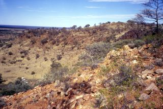 Jack Hills, Australia, where rocks were found to contain the oldest known minerals on Earth, a 4.4 billion-year-old zircon.