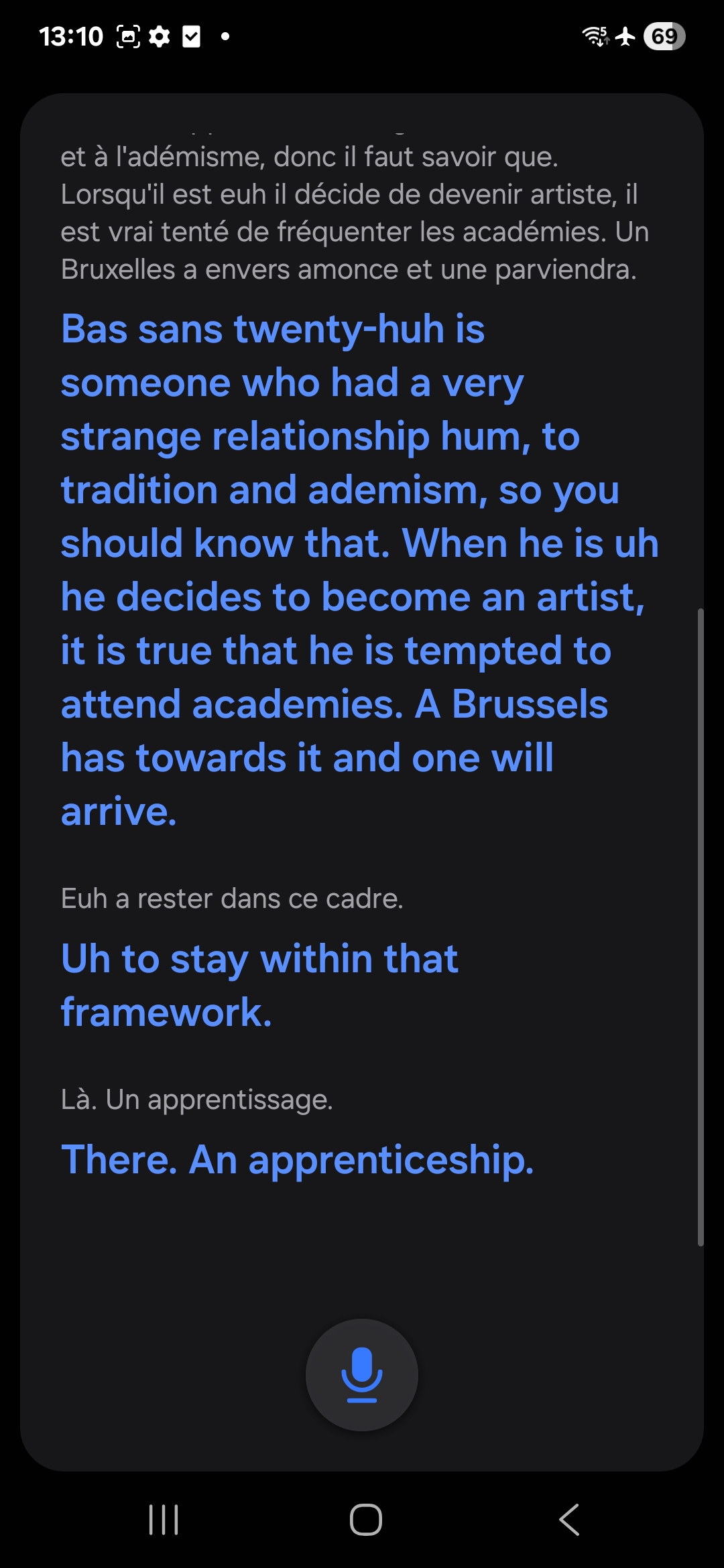 ai translation face off french on iphone and samsung phones