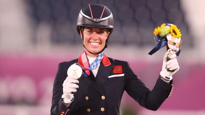 In Tokyo Charlotte Dujardin won two bronze medals riding Gio