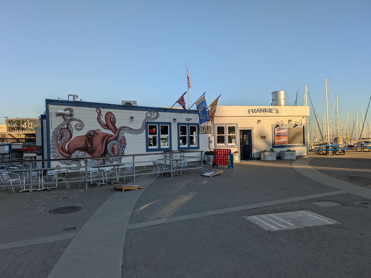 Frankie's Restaurant exterior shot by Pixel 8a