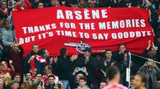 Banner appeared during the match between West Brom and Arsenal 