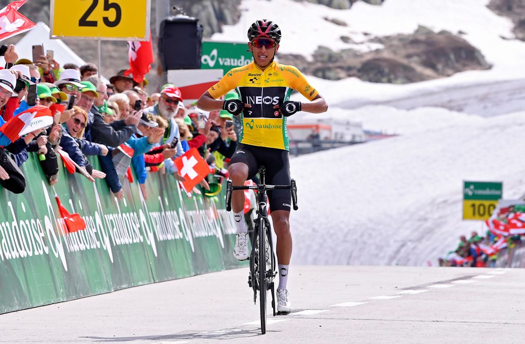 Egan Bernal wins stage 7 at Tour de Suisse