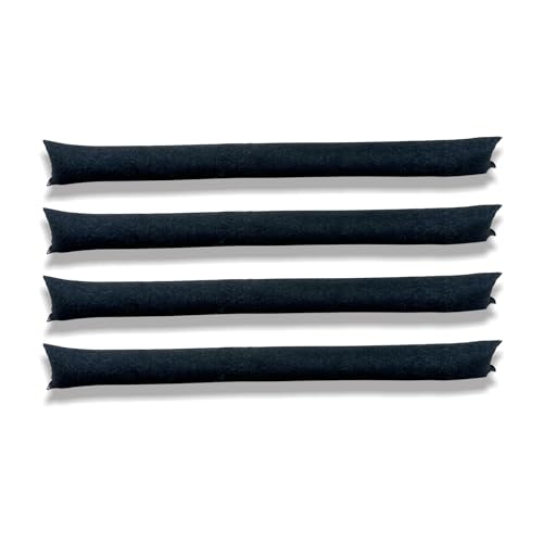 4pcs of 150cm Water Activated Flood Barriers for Home Door, Garage &amp;amp; Basement, Sandless Flood Bags to Absorb, Divert and Block Water (150cm-4pack)
