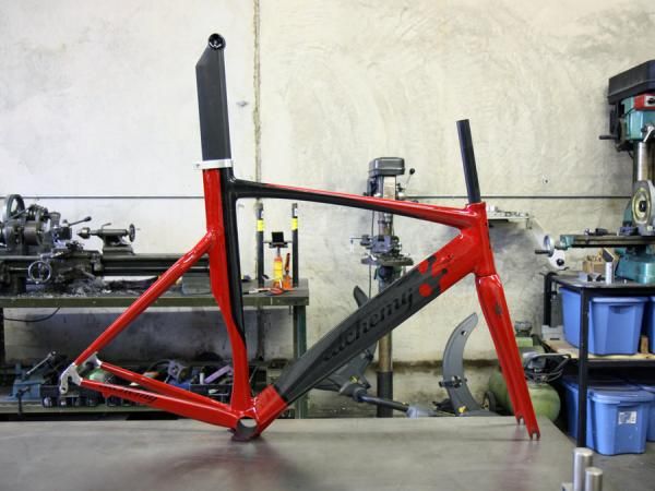 Alchemy's full aero treatment includes the seat tube, too.