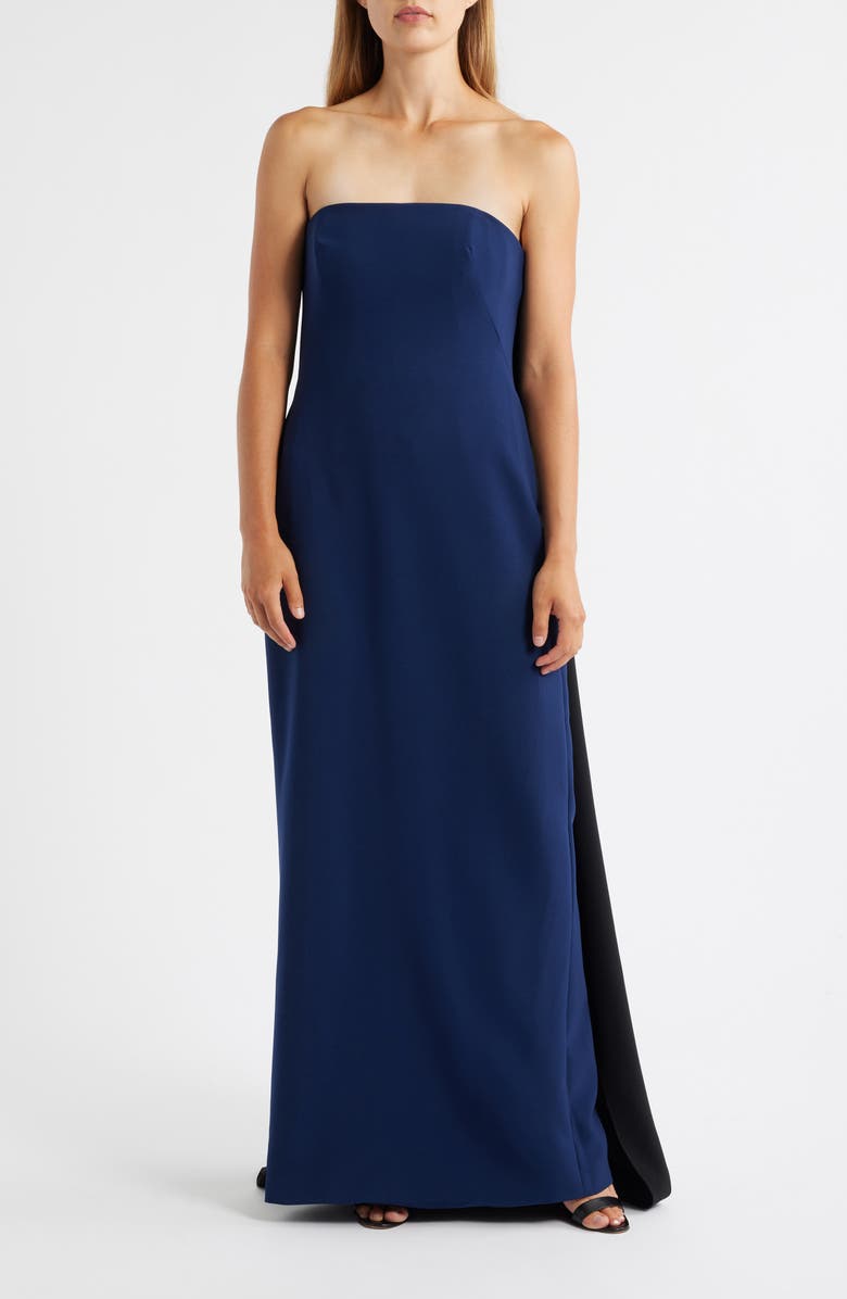 Strapless Crepe Gown