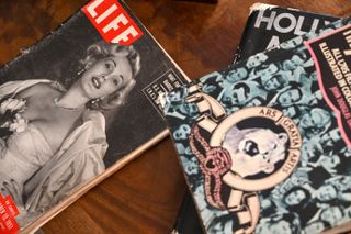 An edition of Life magazine with a photo of Hungarian-born actress Zsa Zsa Gabor is on display during the opening of a museum dedicated to her in Budapest, Hungary on May 26, 2022.