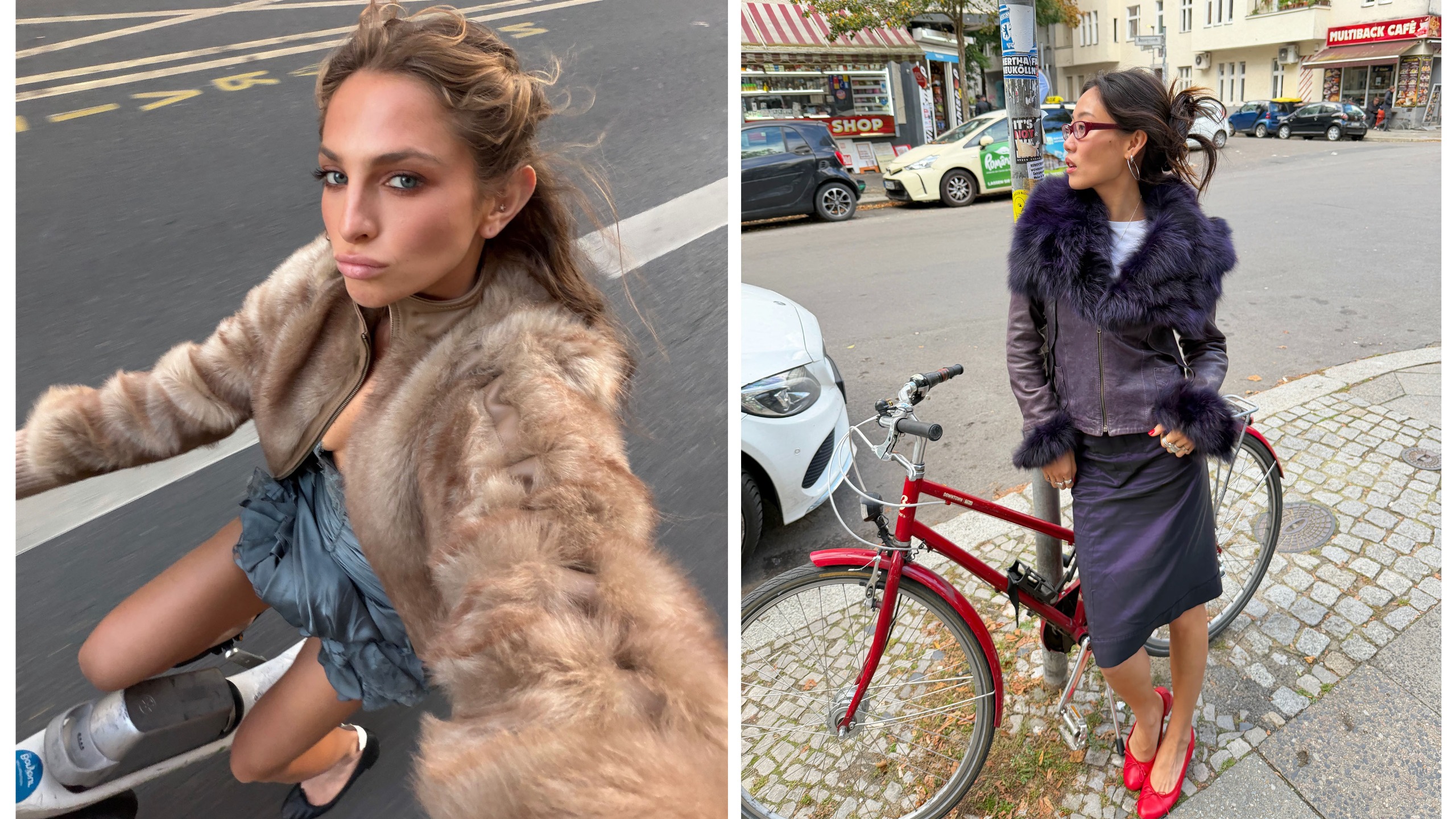 Women in winter jackets.