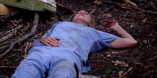Grey's Anatomy Meredith lies amid the wreckage from a plane crash.