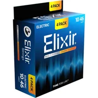 Elixir Nanoweb Electric Guitar Strings 4-pack