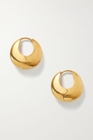 Bialy large gold vermeil hoop earrings