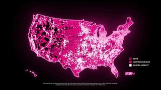 T-Mobile map of 5G coverage