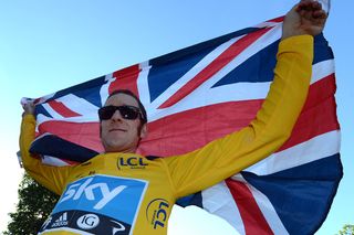 Bradley Wiggins 2012 Tour de France flag